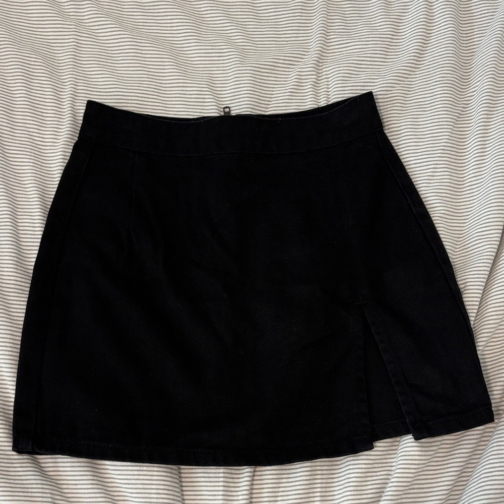 Lioness Black Women's Side Slit Skirt